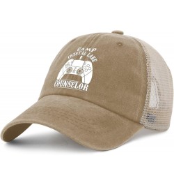 Camp Crystal Lake Counselor Hat Womens Fashionable Trucker Hat Womens AllBlack Cap Humor for Writers Pigment Khaki $10.76 Bas...