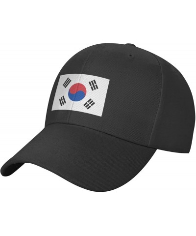 Flag of South Korea Baseball Caps for Men Women Hat Adjustable Cap Trucker Hats Dad Cap Black $8.98 Baseball Caps