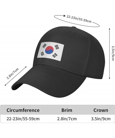 Flag of South Korea Baseball Caps for Men Women Hat Adjustable Cap Trucker Hats Dad Cap Black $8.98 Baseball Caps