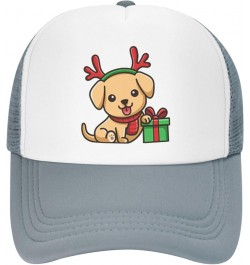 Cute Christmas  Hat Baseball Cap Fashion Cool Summer Sun Mesh Trucker Cap Adjustable Gray $10.94 Baseball Caps