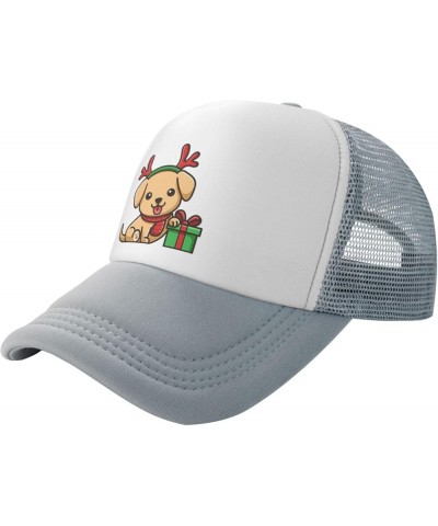 Cute Christmas  Hat Baseball Cap Fashion Cool Summer Sun Mesh Trucker Cap Adjustable Gray $10.94 Baseball Caps