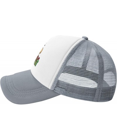 Cute Christmas  Hat Baseball Cap Fashion Cool Summer Sun Mesh Trucker Cap Adjustable Gray $10.94 Baseball Caps