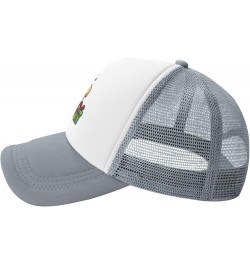 Cute Christmas  Hat Baseball Cap Fashion Cool Summer Sun Mesh Trucker Cap Adjustable Gray $10.94 Baseball Caps