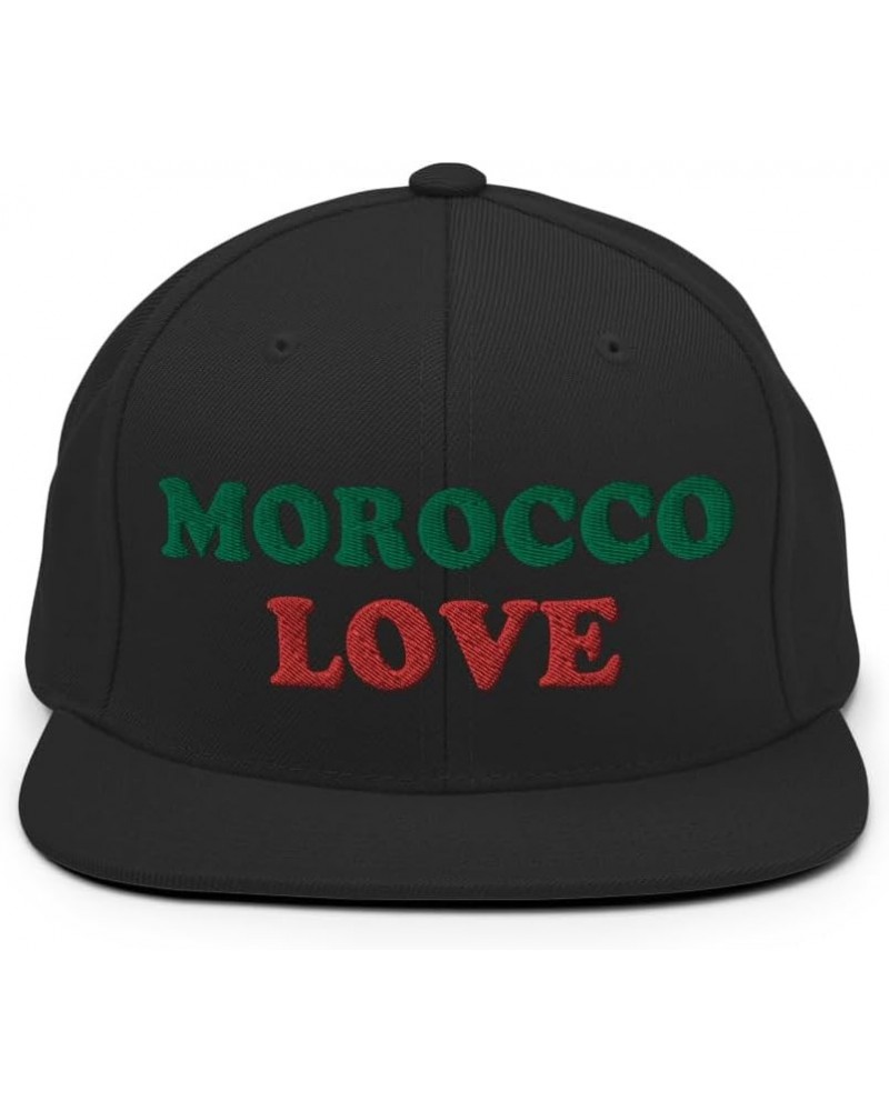 Morocco Love North Africa Sending Love Culture Snapback Hat Black $16.31 Baseball Caps