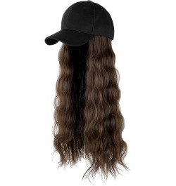 Women's Hair Scarf Long Hair Wig Hat Attached Adjustable Curly Baseball Wave Cap Hair Hairstyle Wig Fashion Headwear B $10.76...