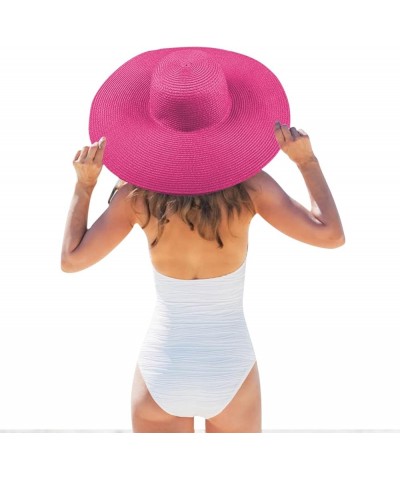 Women's UPF 50+ Sun Hat Wide Brim Beach Hat Packable Travel Bucket Hat for Fishing Hiking Gardening F1-navy $8.99 Sun Hats