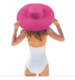 Women's UPF 50+ Sun Hat Wide Brim Beach Hat Packable Travel Bucket Hat for Fishing Hiking Gardening F1-navy $8.99 Sun Hats