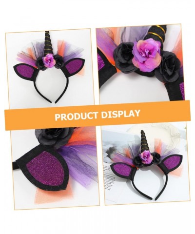 3pcs unicorn headband Ox horn hair decoration Unicorn headdress decor girl headbands devil costume unicorn hair hoop hallowee...