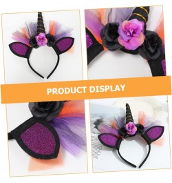 3pcs unicorn headband Ox horn hair decoration Unicorn headdress decor girl headbands devil costume unicorn hair hoop hallowee...