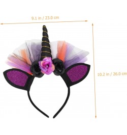 3pcs unicorn headband Ox horn hair decoration Unicorn headdress decor girl headbands devil costume unicorn hair hoop hallowee...