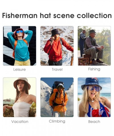 Hip Pop Fishermen Caps for Women Men Teens, Wide Brim Fitted Boonie Hat Sun Cap Design (557) $7.41 Sun Hats