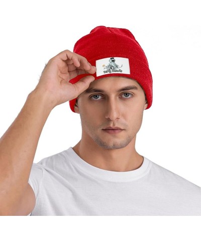 Dirty Band Heads Knit Hat Super Warm Knit Cap Fashion Plain Cuffed Cap Black Red $12.47 Skullies & Beanies