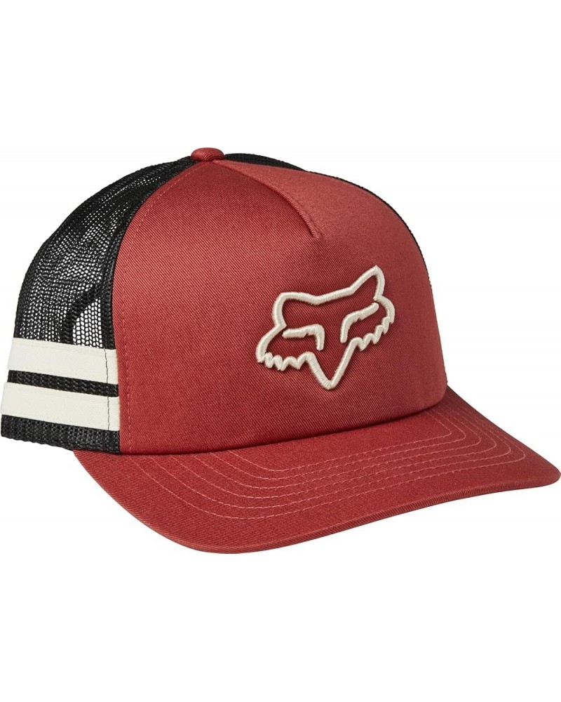 Women's Standard Boundary Trucker Hat Red Clay $17.13 Baseball Caps