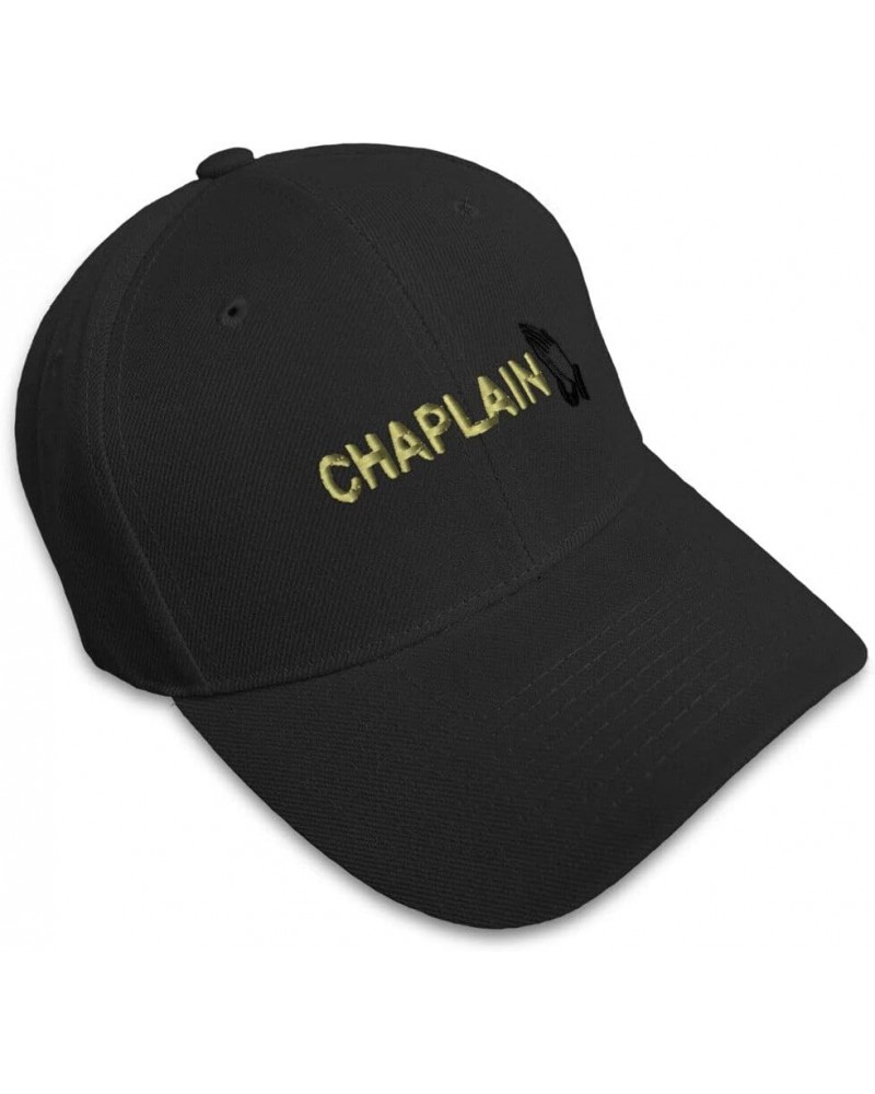 New Baseball Cap Chaplain Pray Embroidery Acrylic Dad Hats for Men & Women 1 Size Black $17.10 Baseball Caps