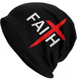 Jesus Christian Faith Cross Beanie Hat Winter Warm Stretch Skull Cap Soft Knitted Hats for Men Women Black_52 $9.45 Skullies ...