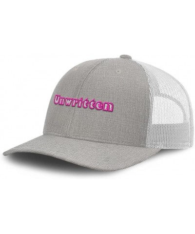 Trucker Hat Baseball Cap Unwritten Cotton Dad Hats for Men & Women Heather Tan White $13.72 Baseball Caps