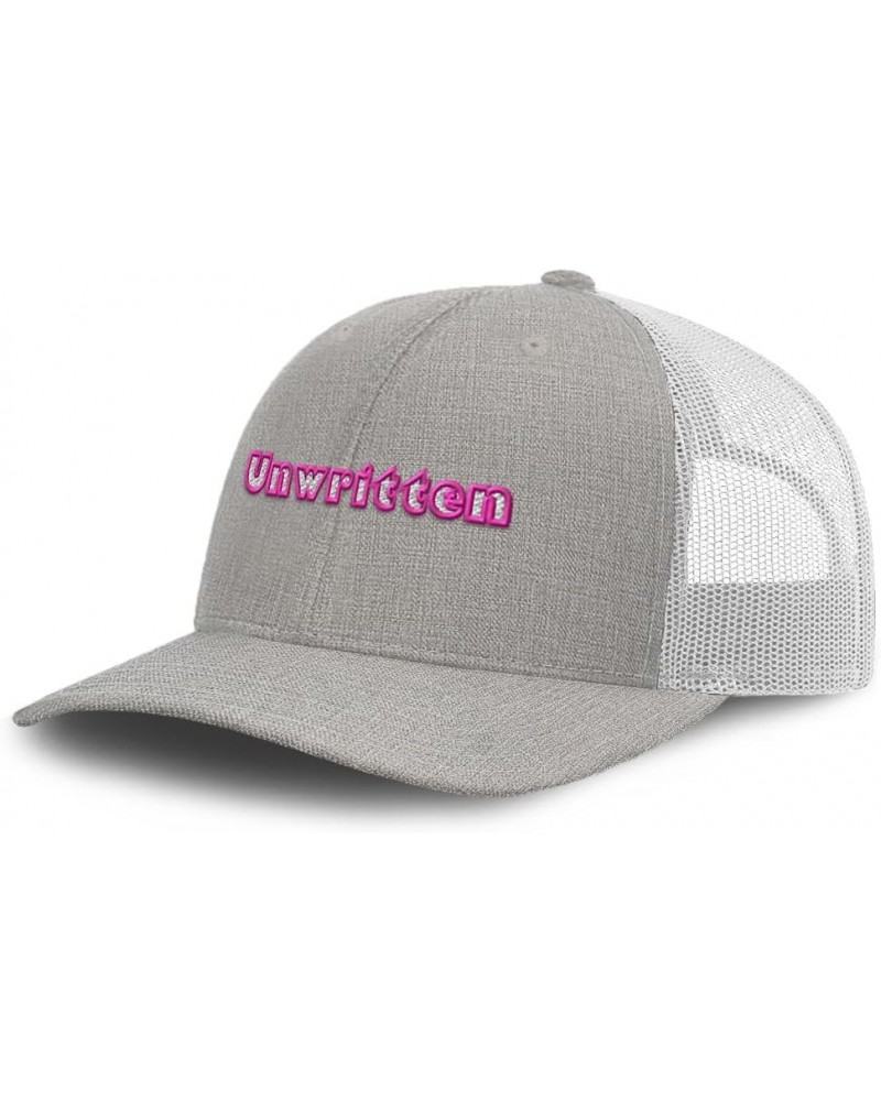 Trucker Hat Baseball Cap Unwritten Cotton Dad Hats for Men & Women Heather Tan White $13.72 Baseball Caps