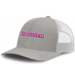 Trucker Hat Baseball Cap Unwritten Cotton Dad Hats for Men & Women Heather Tan White $13.72 Baseball Caps