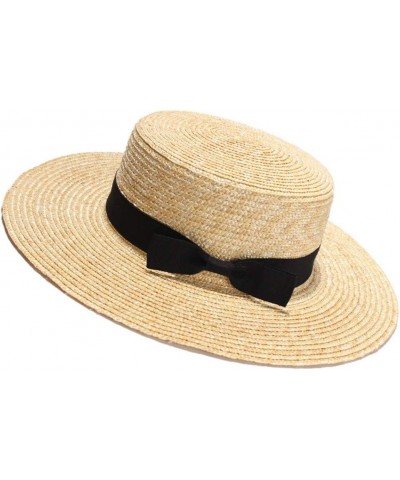 Vacation Beach Hats for Women Bow Straw Hat Summer UV Protection Sun Hats Ladies Party Hats B $23.28 Sun Hats