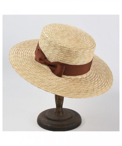 Vacation Beach Hats for Women Bow Straw Hat Summer UV Protection Sun Hats Ladies Party Hats B $23.28 Sun Hats