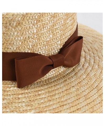 Vacation Beach Hats for Women Bow Straw Hat Summer UV Protection Sun Hats Ladies Party Hats B $23.28 Sun Hats