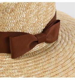 Vacation Beach Hats for Women Bow Straw Hat Summer UV Protection Sun Hats Ladies Party Hats B $23.28 Sun Hats