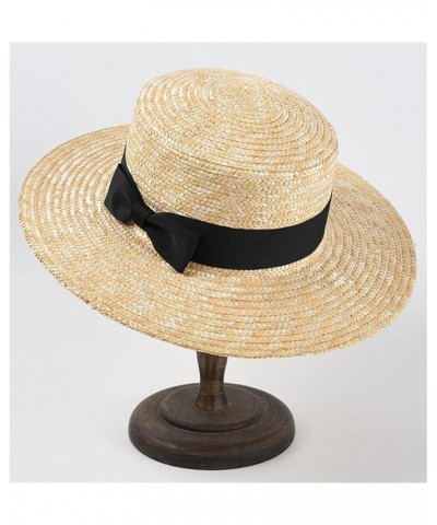 Vacation Beach Hats for Women Bow Straw Hat Summer UV Protection Sun Hats Ladies Party Hats B $23.28 Sun Hats