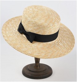 Vacation Beach Hats for Women Bow Straw Hat Summer UV Protection Sun Hats Ladies Party Hats B $23.28 Sun Hats