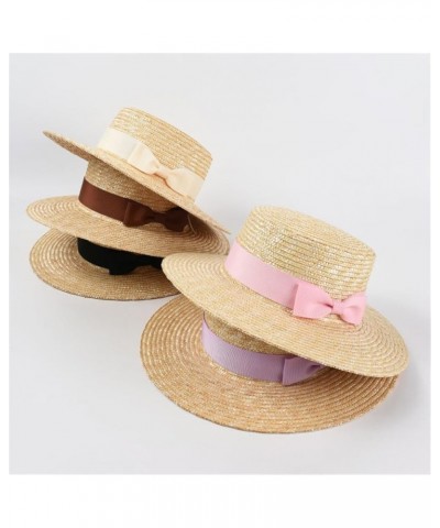 Vacation Beach Hats for Women Bow Straw Hat Summer UV Protection Sun Hats Ladies Party Hats B $23.28 Sun Hats