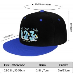 Cute Three Little Dinosaurs Snapback Hat for Men Women Baseball Cap Trucker Flat Bill Hats Dad Caps Blue $11.39 Baseball Caps