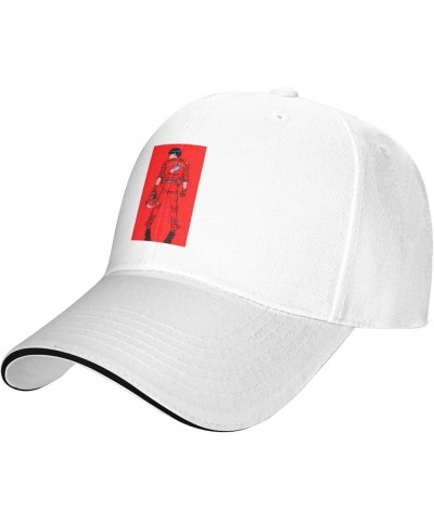 Anime Akira Sport Casual Sandwich Outdoor Baseball Cap Man Cap face Small Sunscreen Female Sun Visor White $14.27 Visors