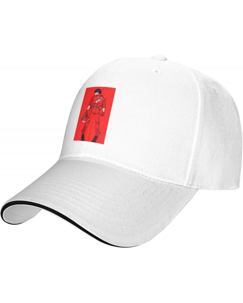 Anime Akira Sport Casual Sandwich Outdoor Baseball Cap Man Cap face Small Sunscreen Female Sun Visor White $14.27 Visors