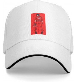 Anime Akira Sport Casual Sandwich Outdoor Baseball Cap Man Cap face Small Sunscreen Female Sun Visor White $14.27 Visors