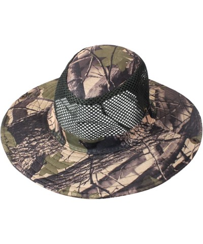 Double-Sided Camouflage Fishing Hats for Men and Women Sun Visor Cap with String Round Brim Dacron L2-a $8.99 Sun Hats