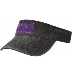 Green Golf Course Print Stylish Denim Open-Top Sun Hat for Everyday Wear and Sports Glitter Sequin Rose $10.25 Sun Hats