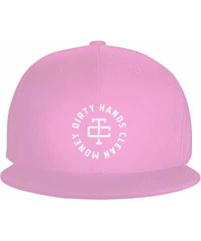 Dirty-Hands-Clean-Money Flag Denim Hats Cowboy Knit hat Fisherman's hat Baseball Caps Pink $13.05 Baseball Caps