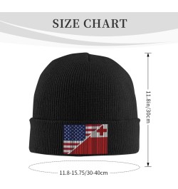 American Tonga Flag Crafted Comfort Premium Yarn Beanies for All Seasons Black $12.84 Skullies & Beanies