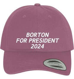 Borton for President 2024 - Comfortable Dad Hat Baseball Cap Pink $18.25 Baseball Caps