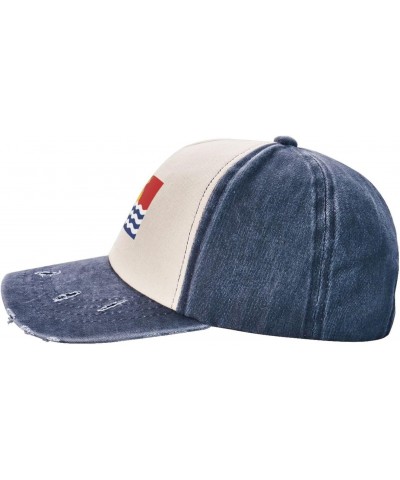 Kiribati Flag Upgrade Your Style with Funny Adjustable Cotton Baseball Caps for Men and Women Navy Blue $18.46 Baseball Caps