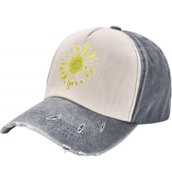 Sunflower Lyrics Adult Washed Cowboy Hat Baseball Hat Outdoor Travel Hat Denim Hat Gray $19.57 Cowboy Hats