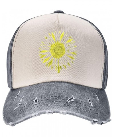 Sunflower Lyrics Adult Washed Cowboy Hat Baseball Hat Outdoor Travel Hat Denim Hat Gray $19.57 Cowboy Hats