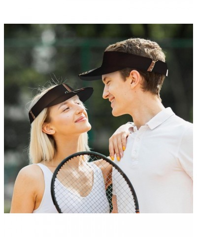 Black Guitar Sunshade Empty top hat, Breathable, Velcro Adjustable Cap, with Sweatband, no Blocking Sight, Tennis Ball Cap, S...