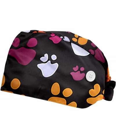 Scrub Bouffant Caps,Workout Hat with Sweatband Headgear for Women B513i9kgaf $12.37 Skullies & Beanies