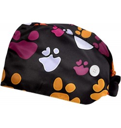 Scrub Bouffant Caps,Workout Hat with Sweatband Headgear for Women B513i9kgaf $12.37 Skullies & Beanies