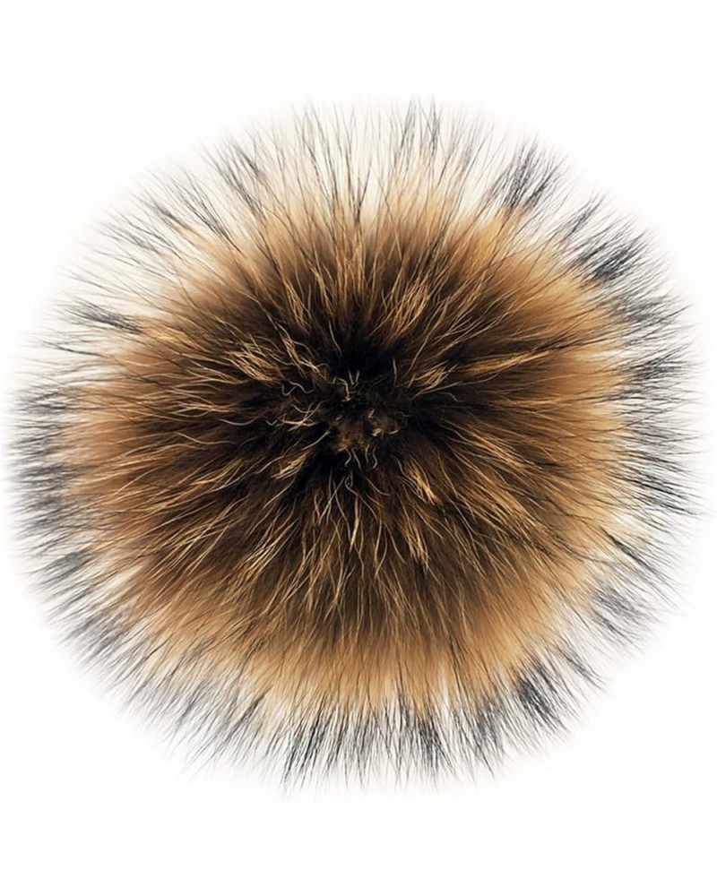 5.91 inch Artificial Fur Pompom, Faux Raccoon Fur Pompoms with Button for Beanies DIY Fur Accessories 01 $11.26 Skullies & Be...