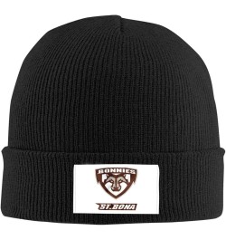 St Bonaventure University Logo Stretch Knit Hat for Men Women Winter Warm Cap Black $7.36 Skullies & Beanies