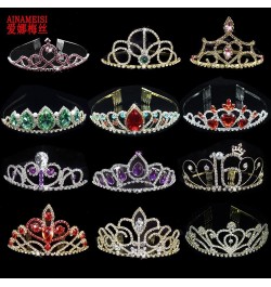 hair jewelry crown tiaras for women Crystal Bridal Tiaras and Crowns Princess Gold Tiara Rhinestone Wedding Hair Accessories ...