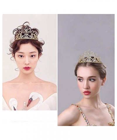 hair jewelry crown tiaras for women Crystal Bridal Tiaras and Crowns Princess Gold Tiara Rhinestone Wedding Hair Accessories ...