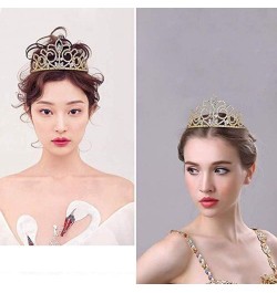 hair jewelry crown tiaras for women Crystal Bridal Tiaras and Crowns Princess Gold Tiara Rhinestone Wedding Hair Accessories ...