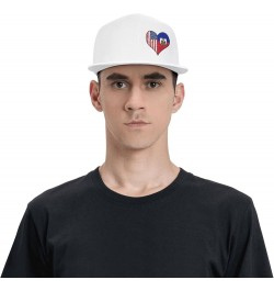 Snapback Baseball Cap Love Heart Puzzle Haiti Flag Hat White $10.07 Baseball Caps